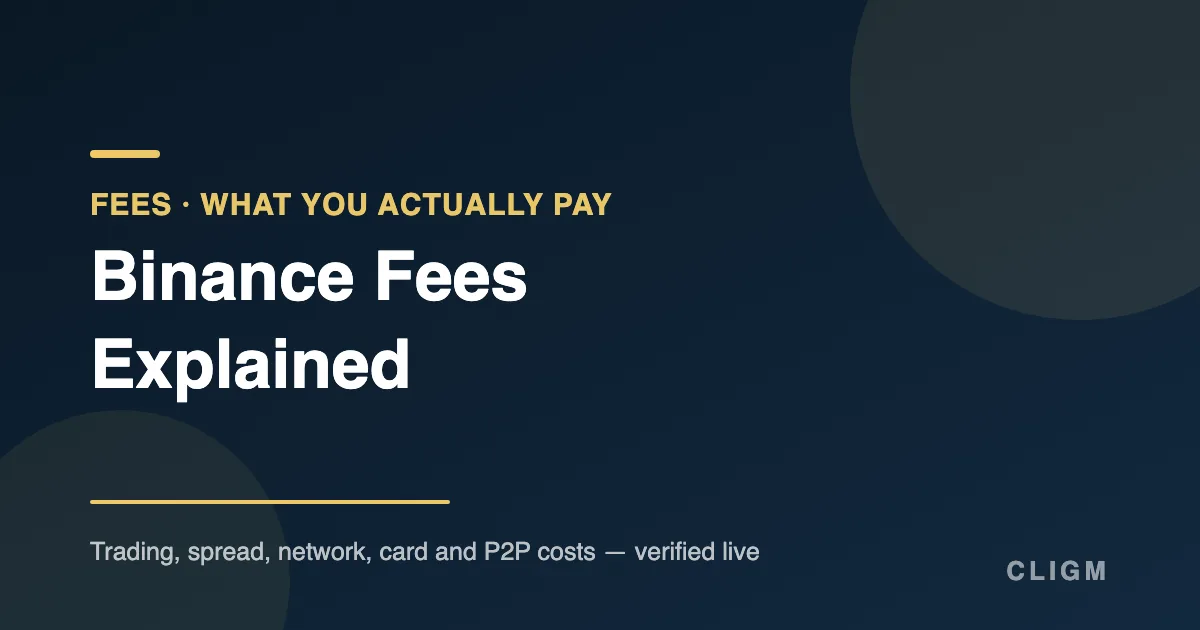 Binance Fees Explained Without Guessing: What to Check Before You Pay