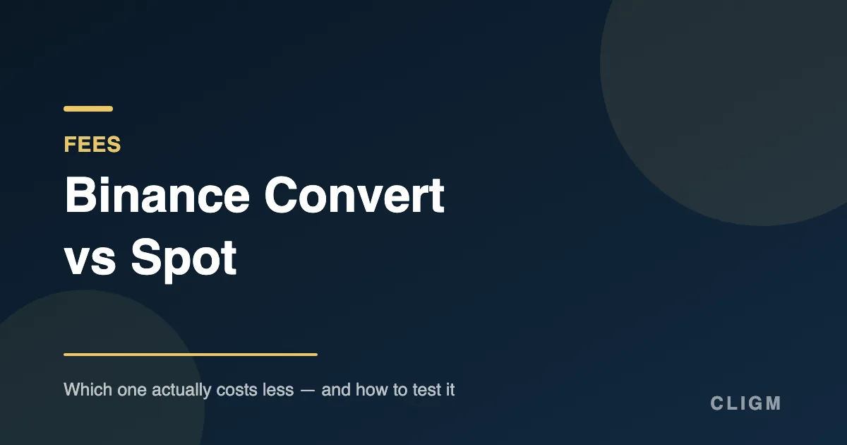 Binance Convert vs Spot: Which Actually Costs Less?